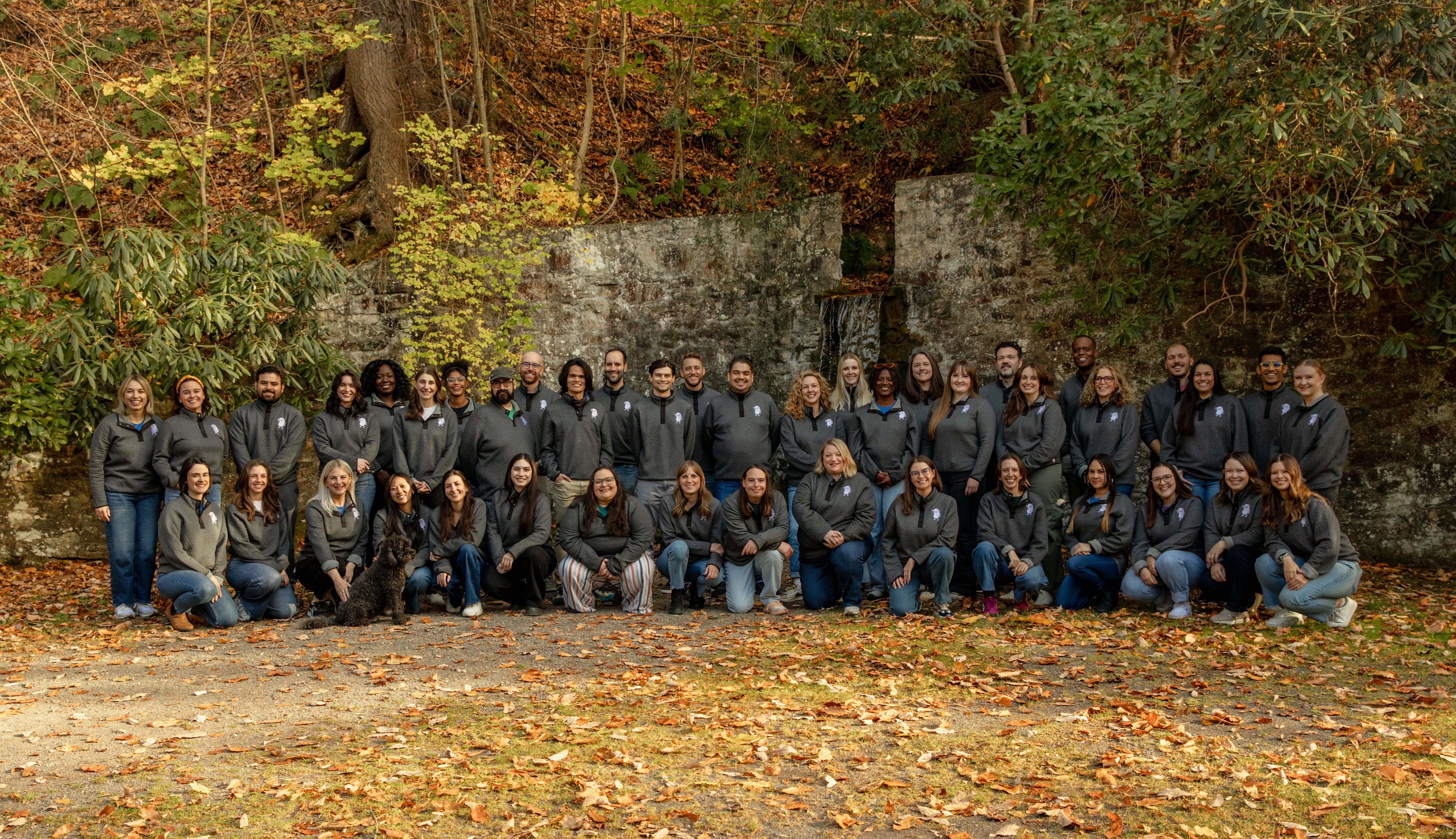 Joyful Reading teammates smiling outdoors