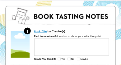 Comics Plus Book Tasting Resource