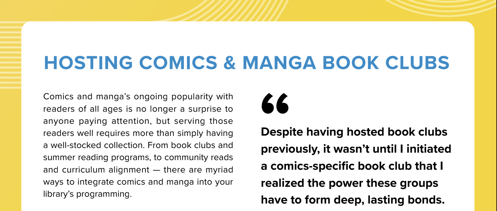 Guide: Hosting Comics & Manga Book Clubs